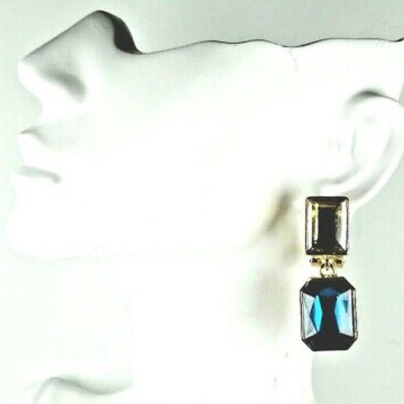JARDIN Gold Plated Multi-Color Glass Dangle Earrings - Picture 7 of 7